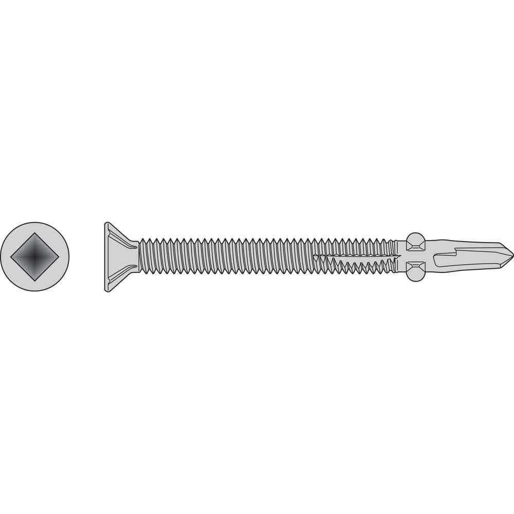 #14 x 3-1/4 x 22 410SS Flat Head Self-Drilling Screw G670