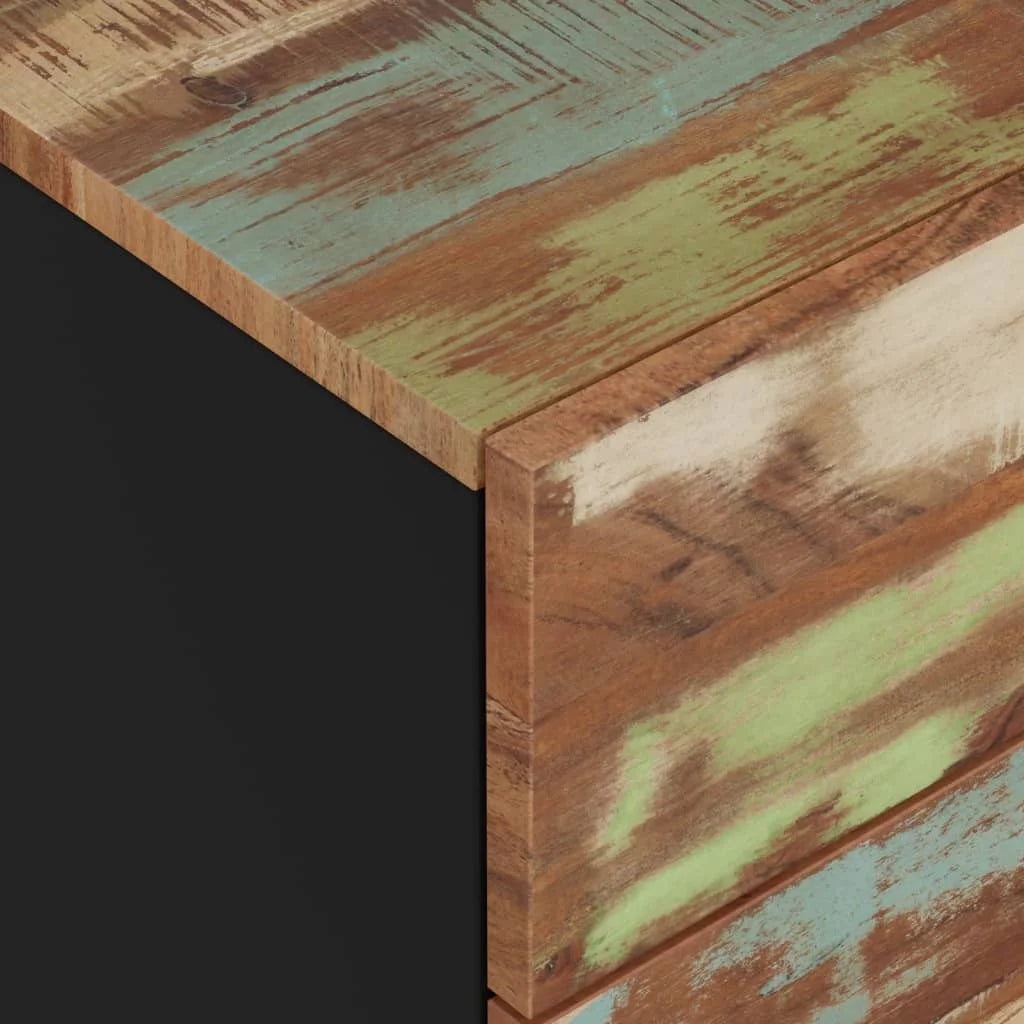 Solid Wood Reclaimed & Engineered Wood Bedside Cabinet E572