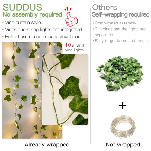 200 LED 6.5ft x 6.5ft Pothos Fairy Curtain Lights with Remote Warm White Y273