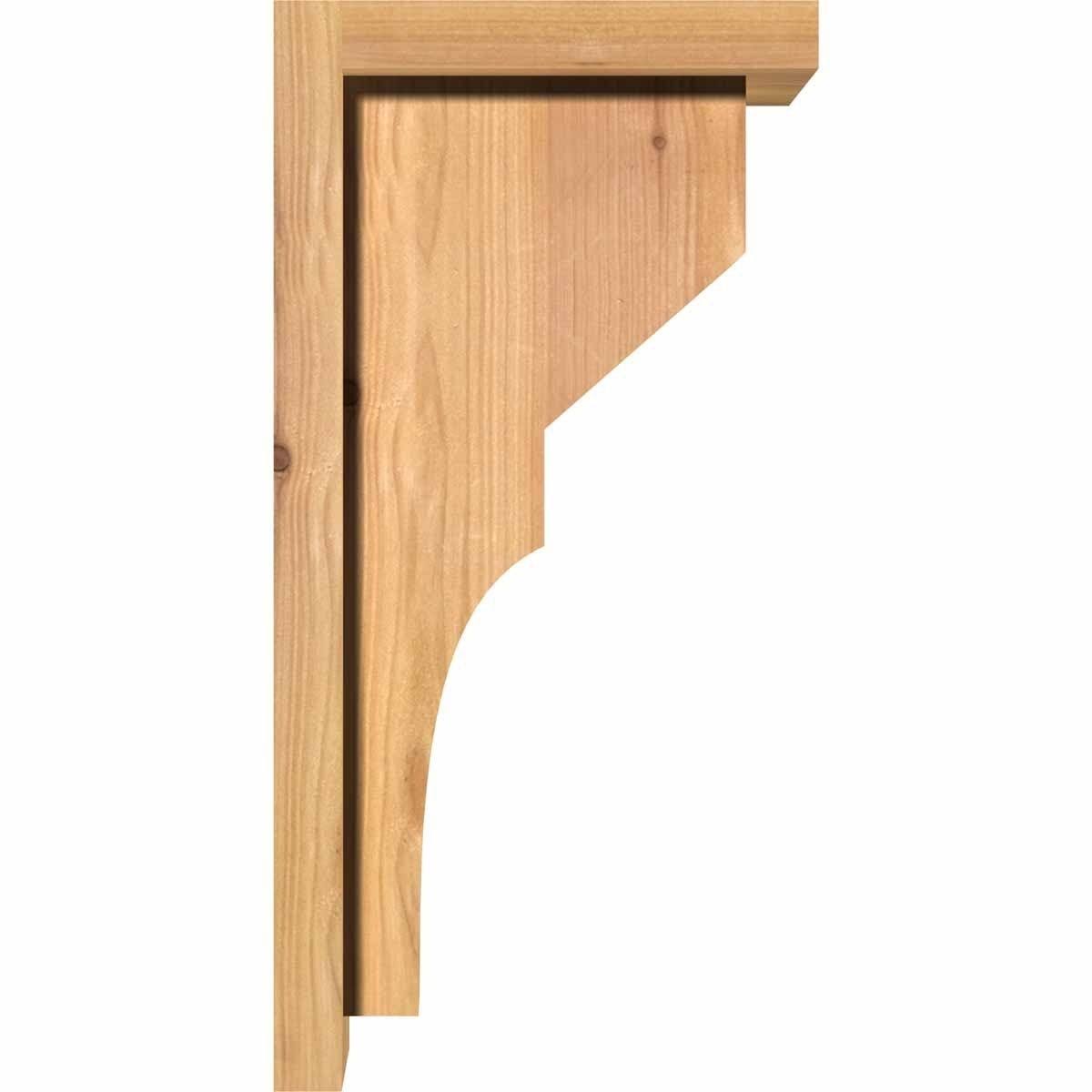 Monterey Smooth Corbel with Backplate, Western Red Cedar V82580