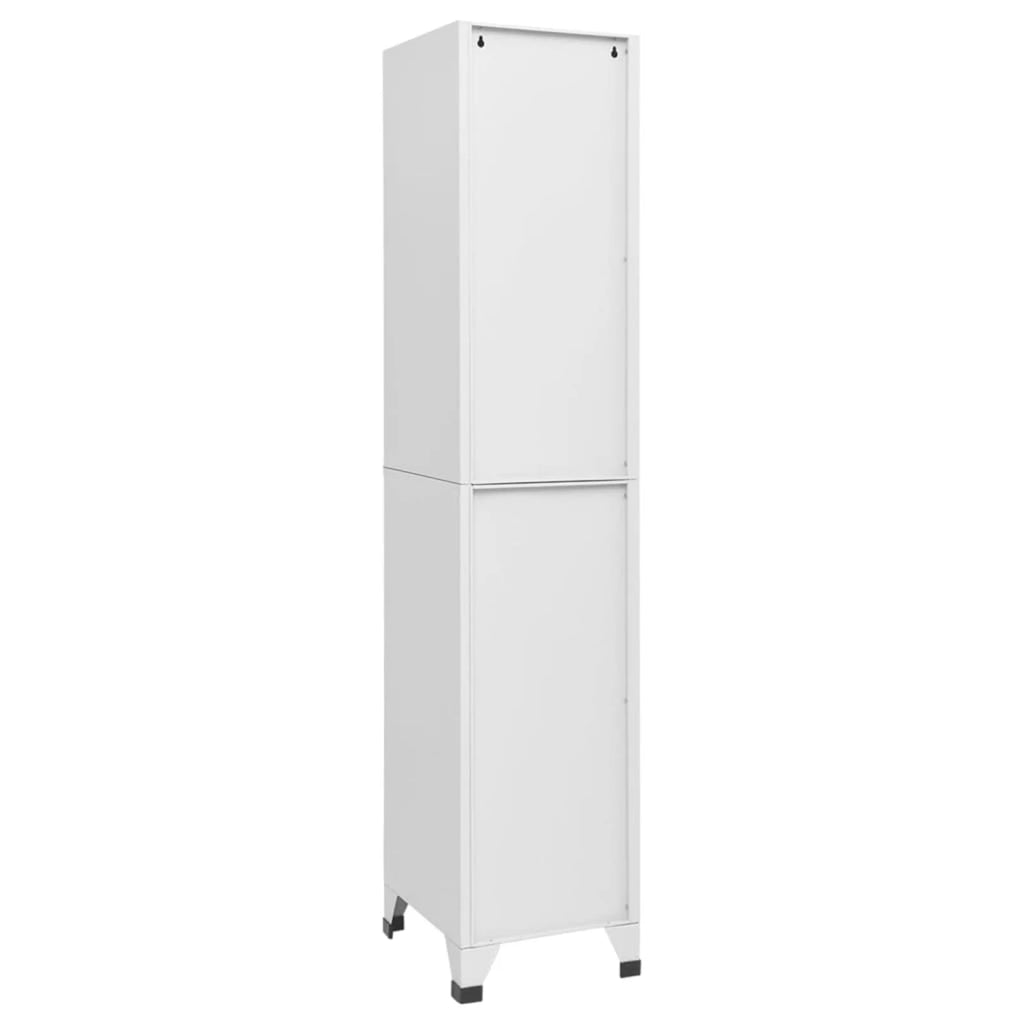 Light Gray Steel Locker Cabinet with 6 Lockable Doors N13977