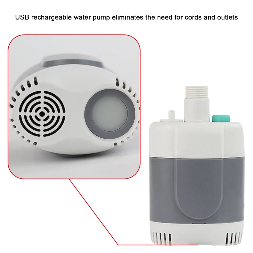 Portable Shower Camping Shower Handheld Electric USB Rechargeable Showerhead R3091
