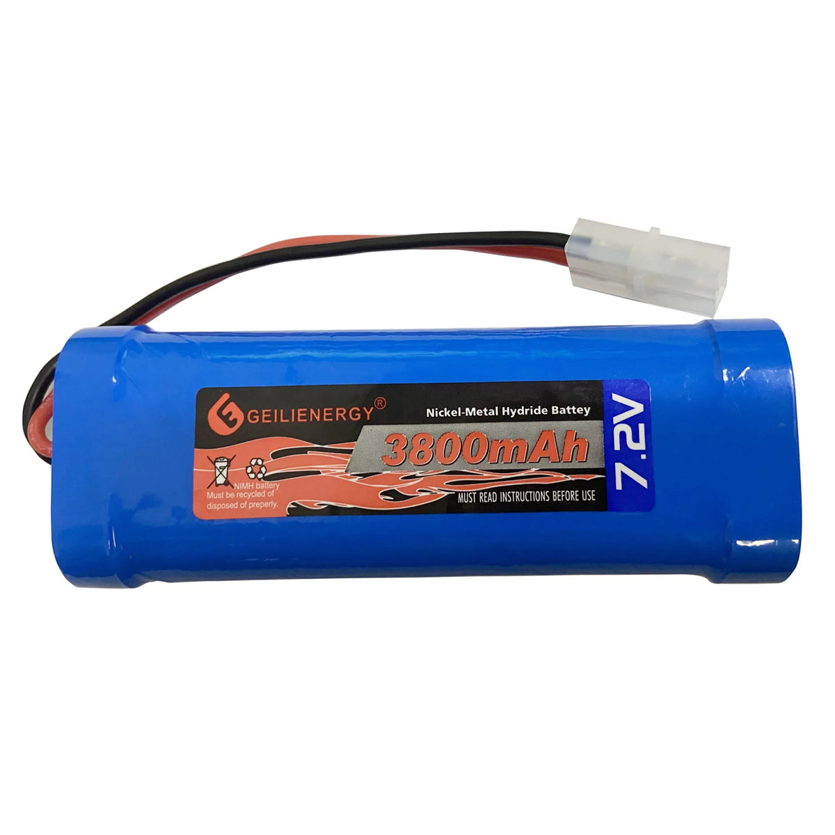 7.2V 3800mAh NiMH RC Battery with Tamiya Connector (1 Pack) N829077