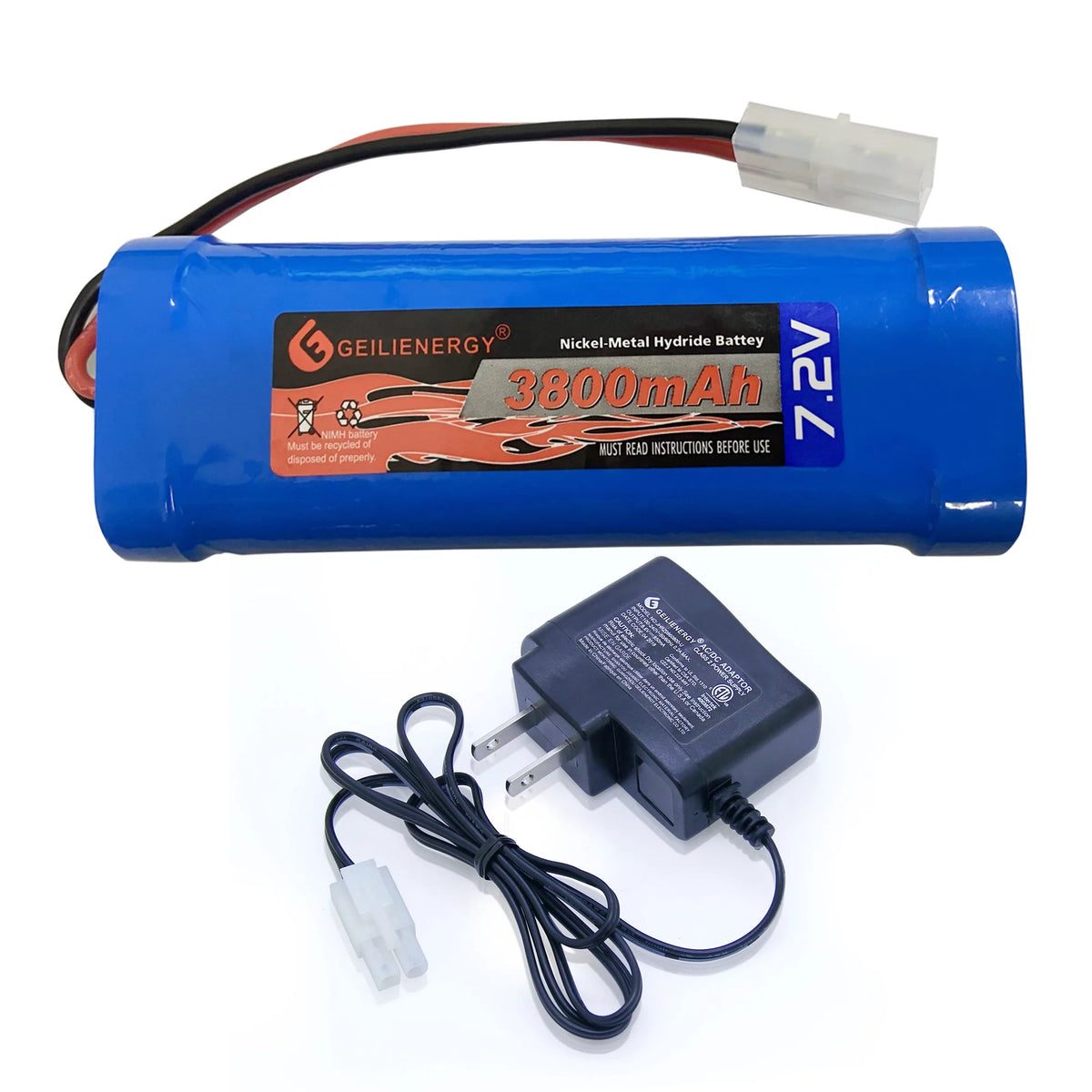 7.2V 3800mAh NiMH RC Battery with Tamiya Connector (1 Pack) N829077