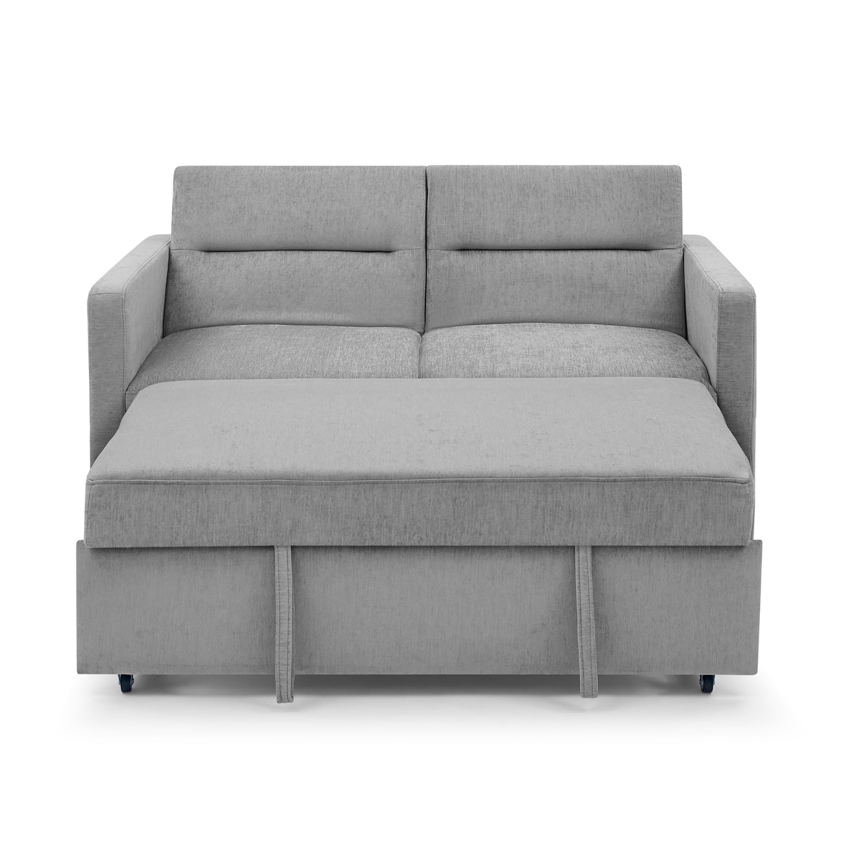 Grey Loveseats Sofa Bed with Pull-Out Bed B190