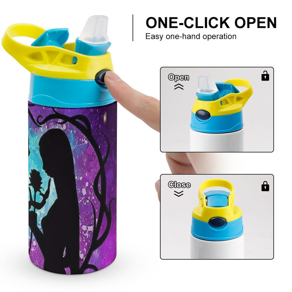 Insulated Stainless Steel Water Bottle With Straw K202690