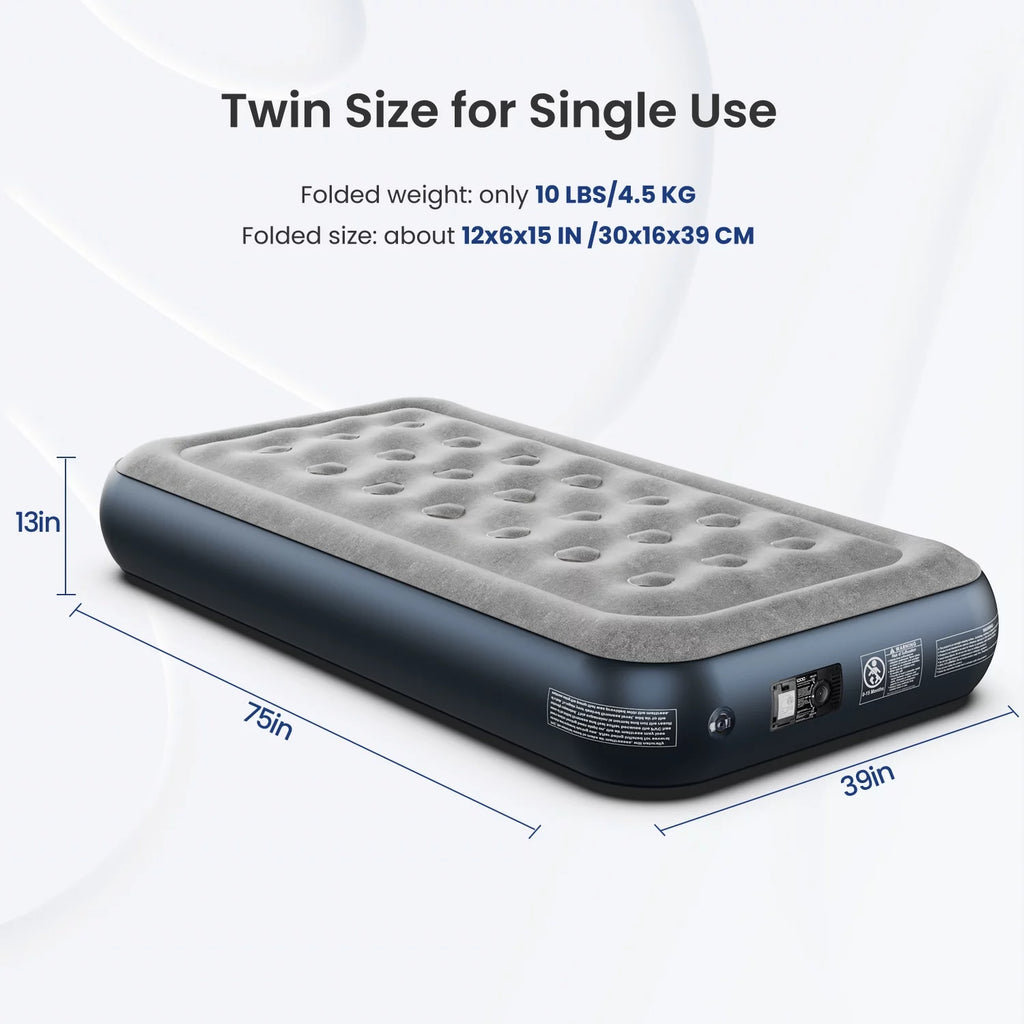 Twin Air Mattress with Built-in Pump G324