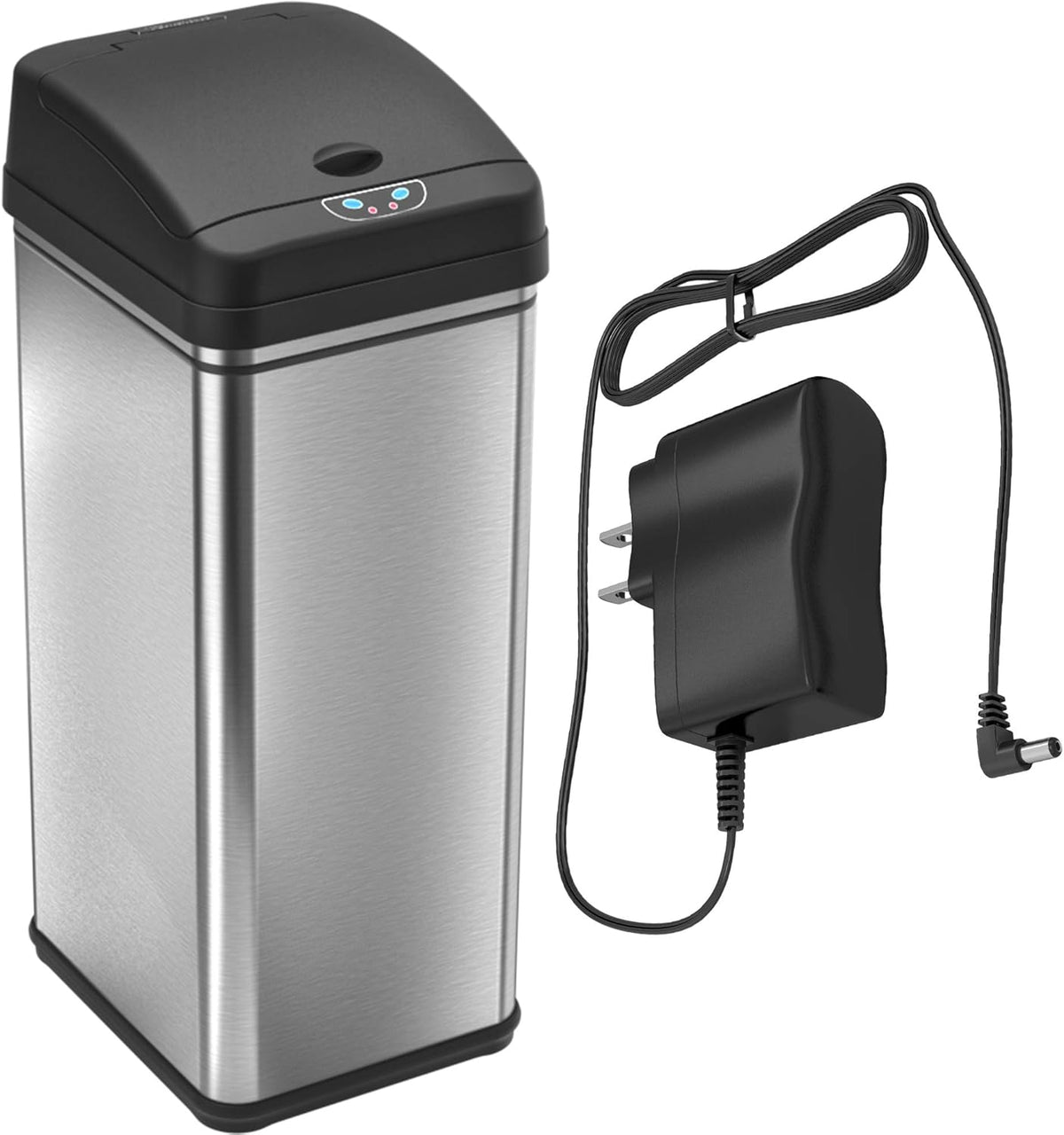 13 Gallon Stainless Steel Automatic Trash Can with Odor Filter C2356