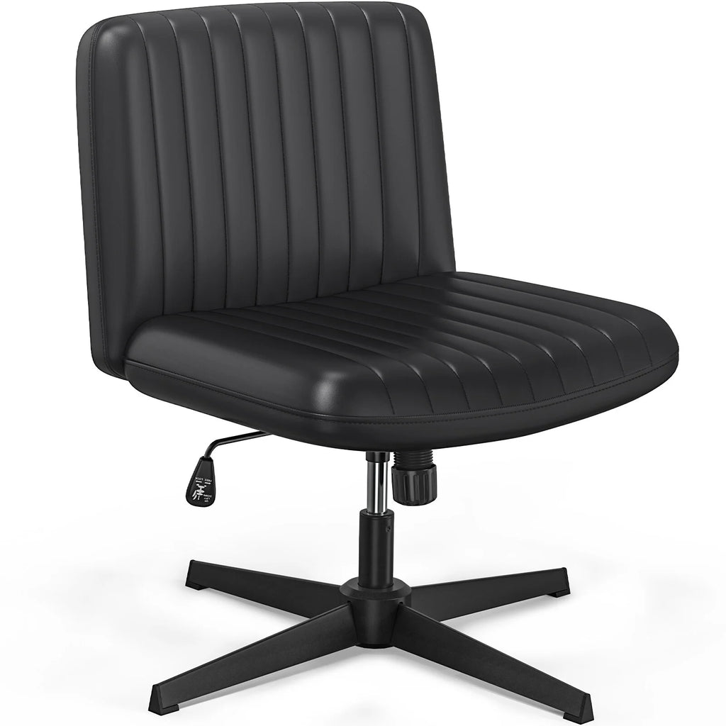 Armless Criss Cross Legged Adjustable Swivel Office Desk Chair I6659