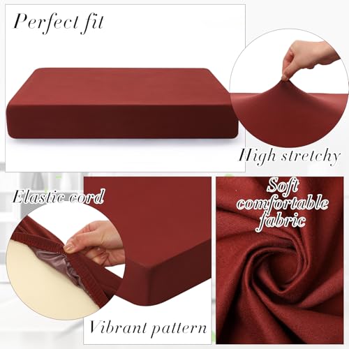 Set of 4 Waterproof Stretch Cushion Covers Q17430