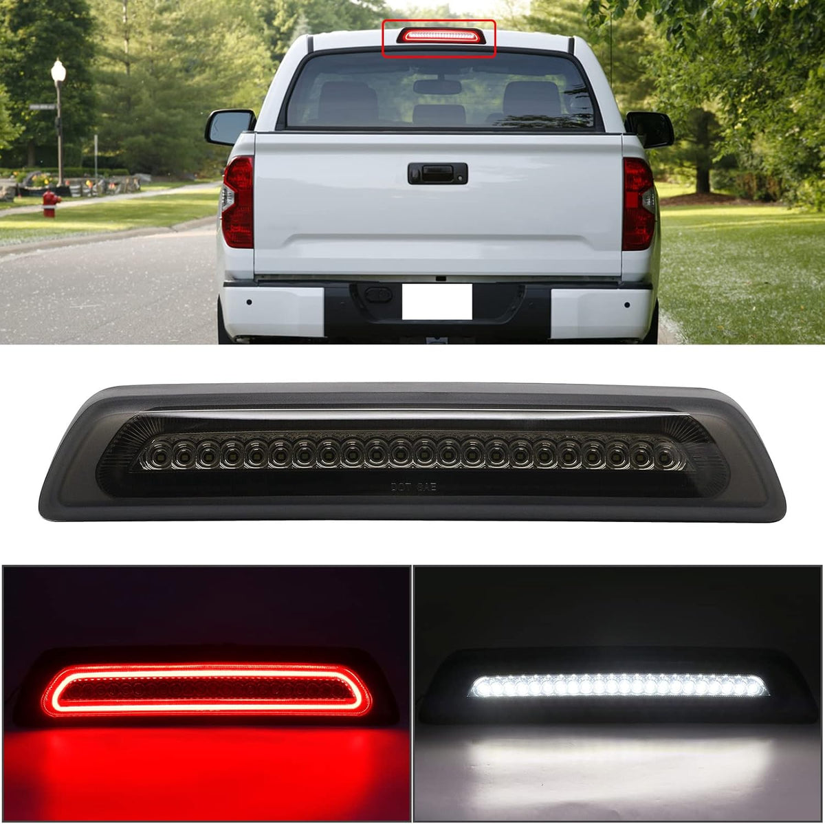 Smoked Lens LED Third Brake Light Pickup Trucks R402