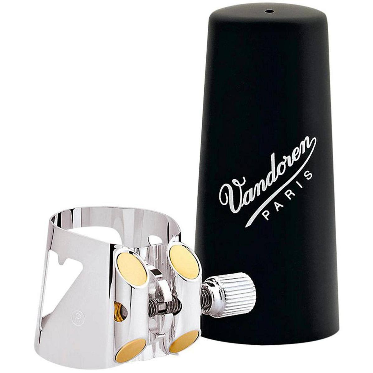 Silver Plated Ligature and Plastic Cap for Eb Clarinet P53503