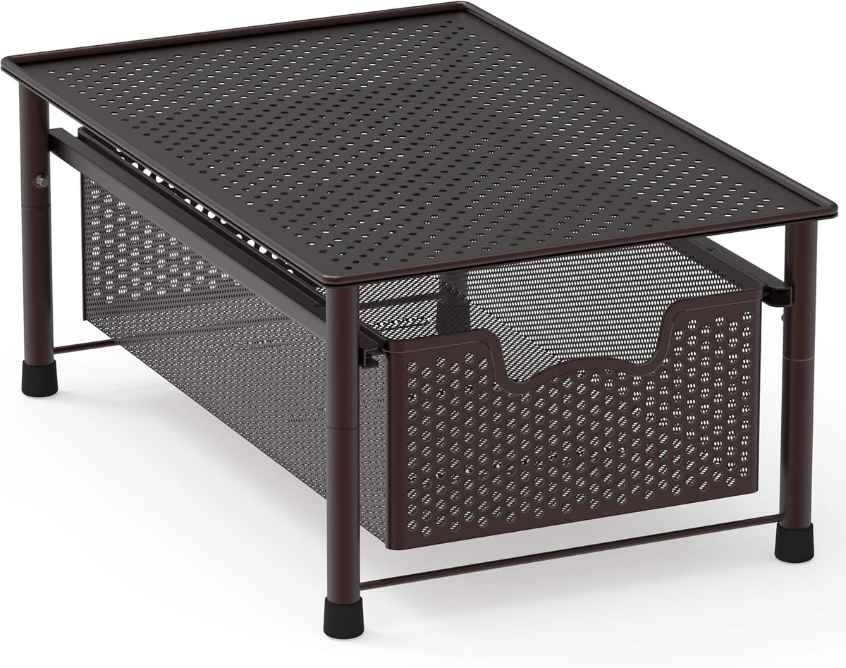 Turquoise Stackable Cabinet Basket Drawer Organizer D94263