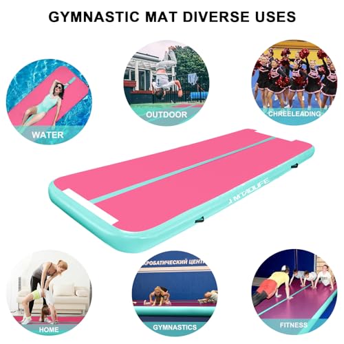 6.6ft Inflatable Air Gymnastics Mat Tumble Track with Air Pump I1760