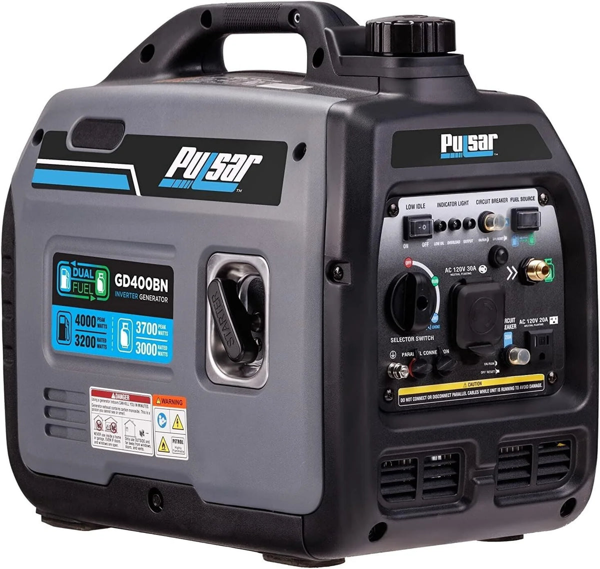 4000W Portable Dual Fuel Generator X9816