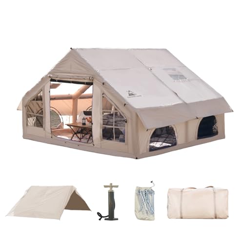 4-6 Person Waterproof Inflatable Camping Tent with Pump S1409