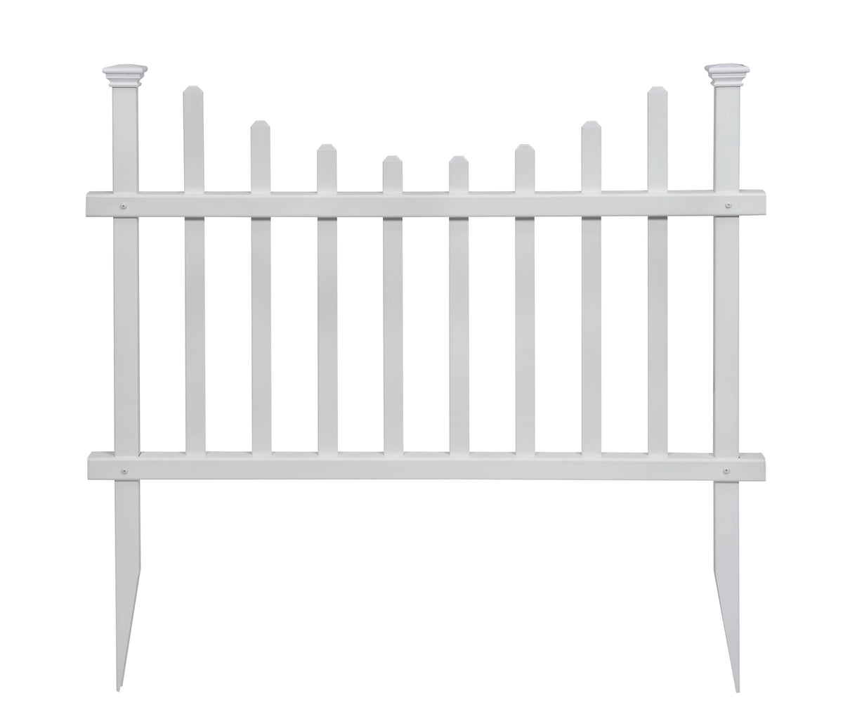 Vinyl No-Dig Picket Fence Kit - 2 Pack (30in H x 42in W) W262