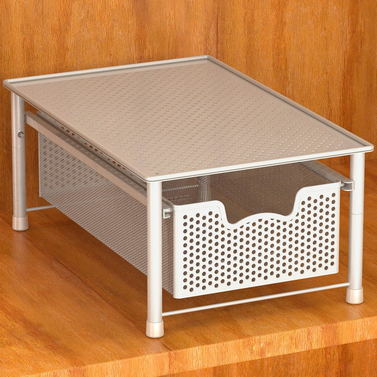Turquoise Stackable Cabinet Basket Drawer Organizer D94263