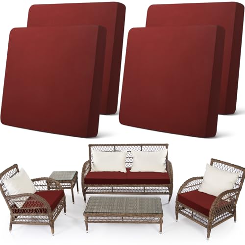 Set of 4 Waterproof Stretch Cushion Covers Q17430