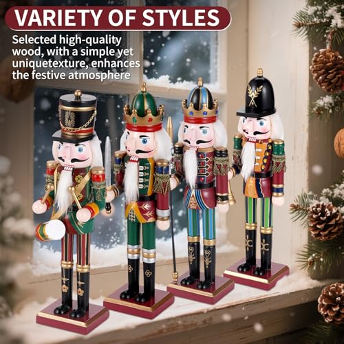 11.8 Inch Wooden Nutcracker Figures Q476047