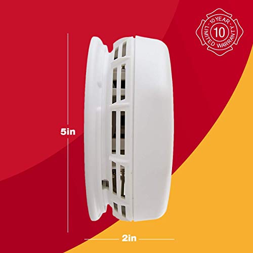 White Dual Sensor Smoke and Fire Alarm G82894