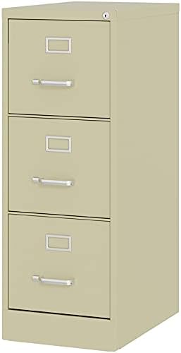 22-in Deep 3 Drawer Light Gray Metal File Cabinet D254