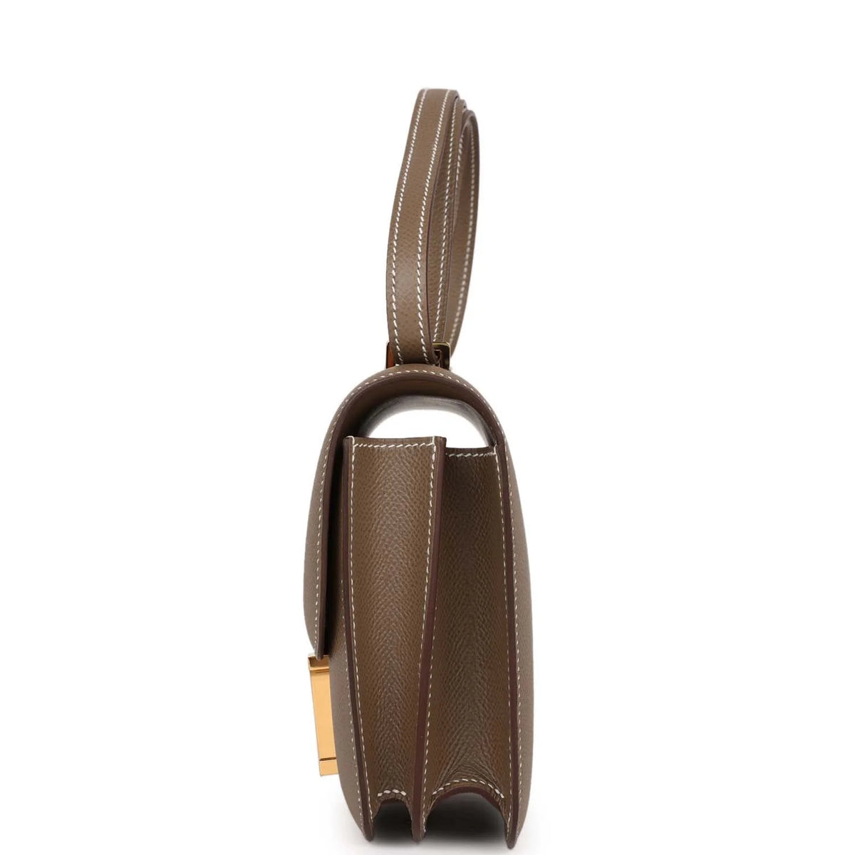 Etoupe Epsom Leather Shoulder Bag R789