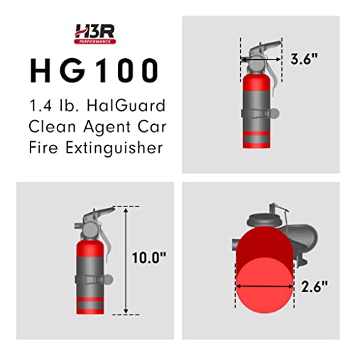 1.4 lb. Black Car Fire Extinguisher F795