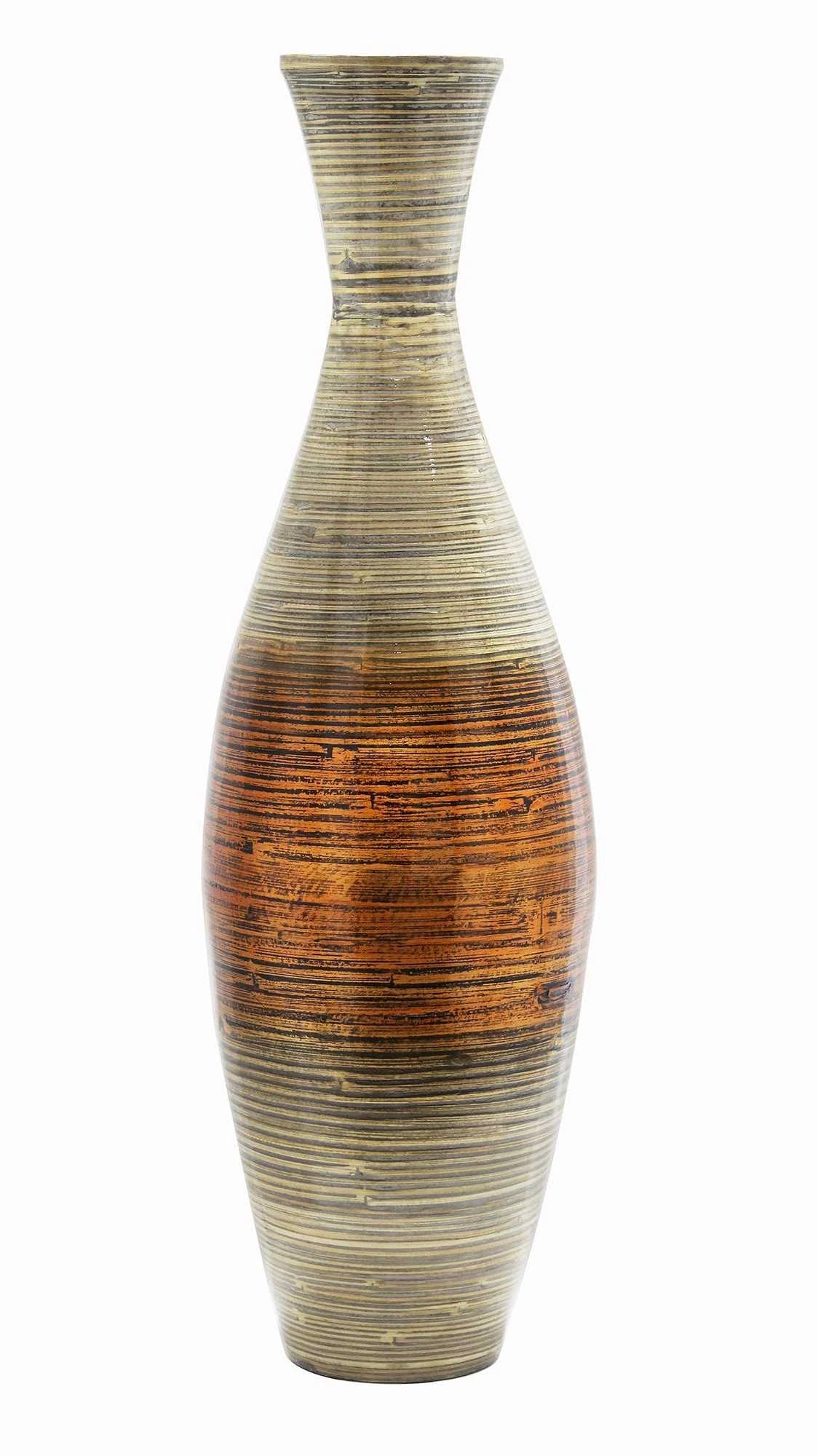 36x22 Spun Bamboo Floor Vase D5905