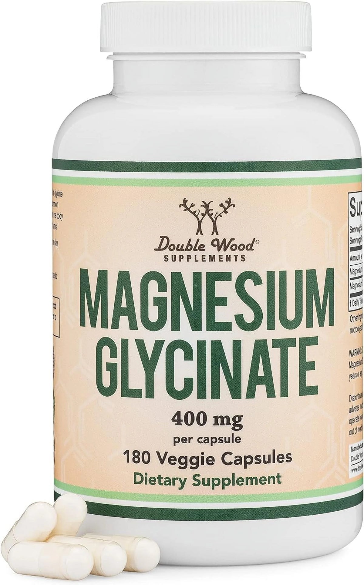Magnesium Glycinate 400mg, 180 Capsules S9138