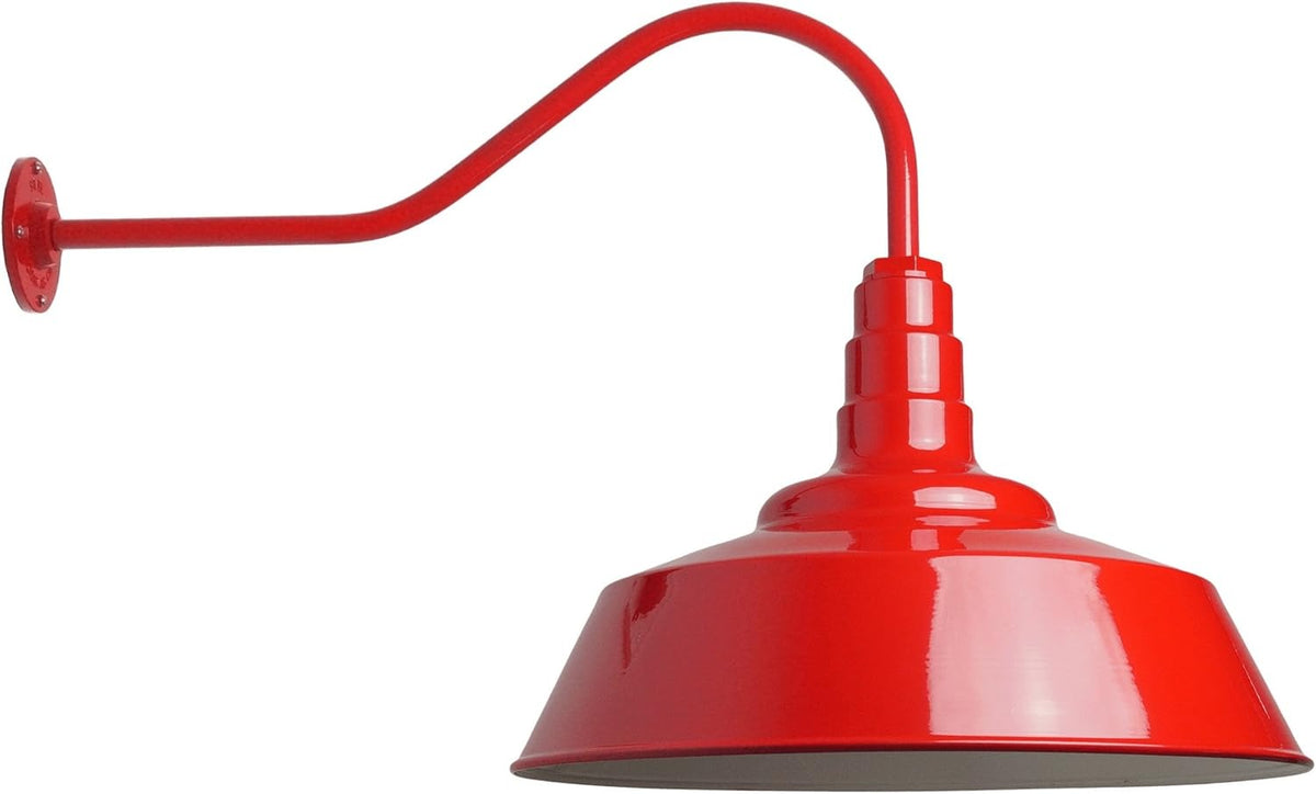 20 inch Dome Gooseneck Outdoor Wall Mounted Barn Light V163489