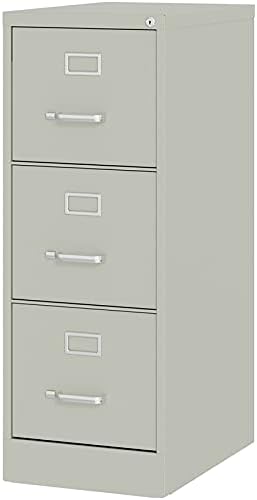 22-in Deep 3 Drawer Light Gray Metal File Cabinet D254