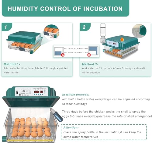 16 Egg Incubator with Automatic Egg Turning and Humidity Control H889