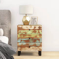 Solid Wood Reclaimed & Engineered Wood Bedside Cabinet E572