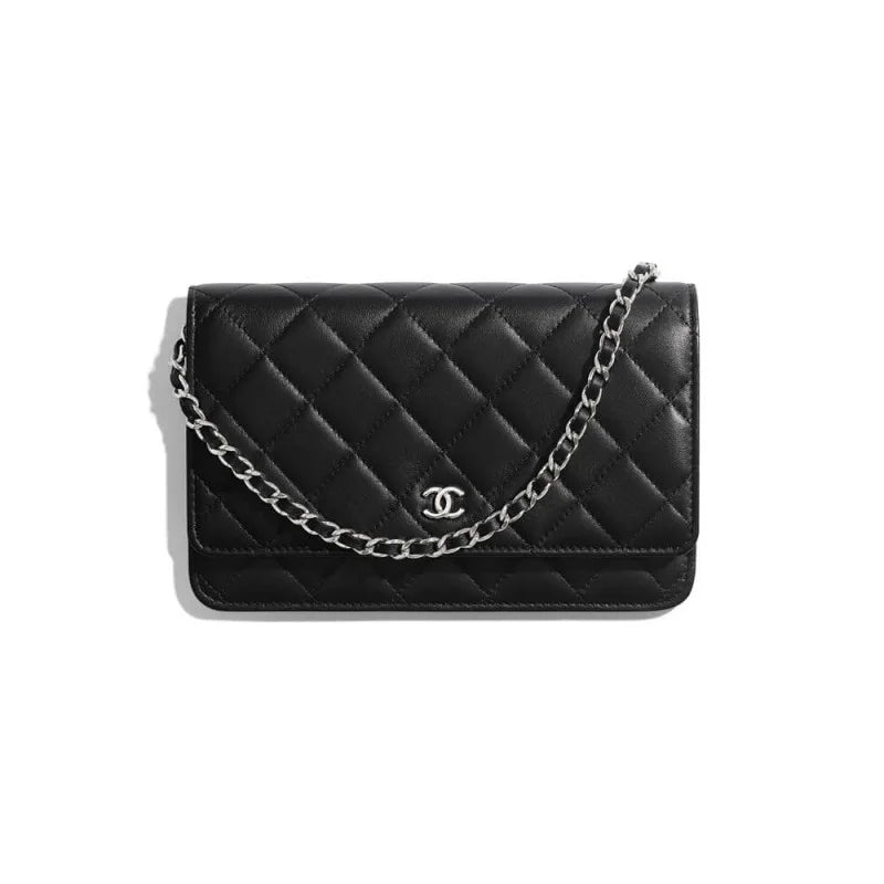 Lambskin Wallet On Chain D406632