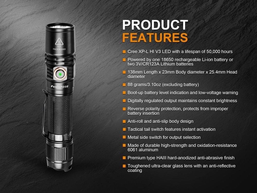 1000 Lumen Flashlight with USB Rechargeable Battery & Carry Case Z543