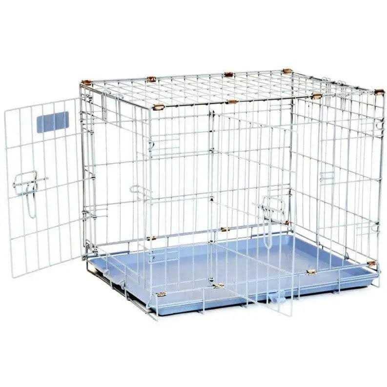 Pink Double Door Dog Crate O217342