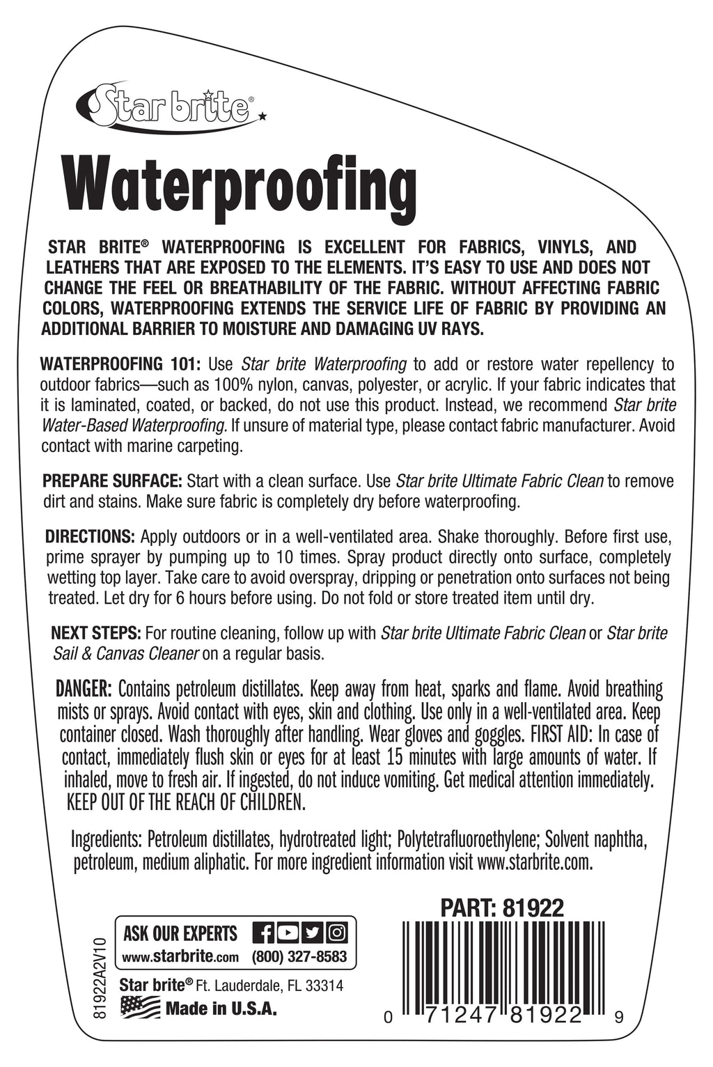 Waterproofing Spray 22 oz R768206