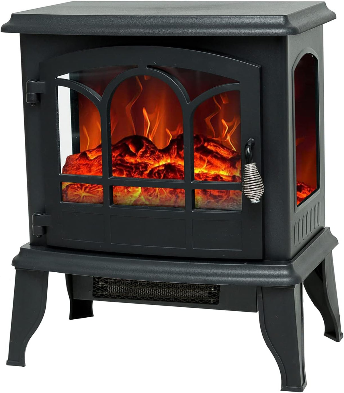 24 inch Portable Electric Wood Stove Fireplace with Flame Effect H643