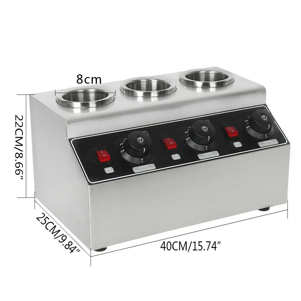 240W Electric Sauce Warmer 3 Bottles C26668