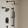 Wall Mounted Dual Shower Head and Handheld Shower Head 2.5 GPM Matte Black E907719