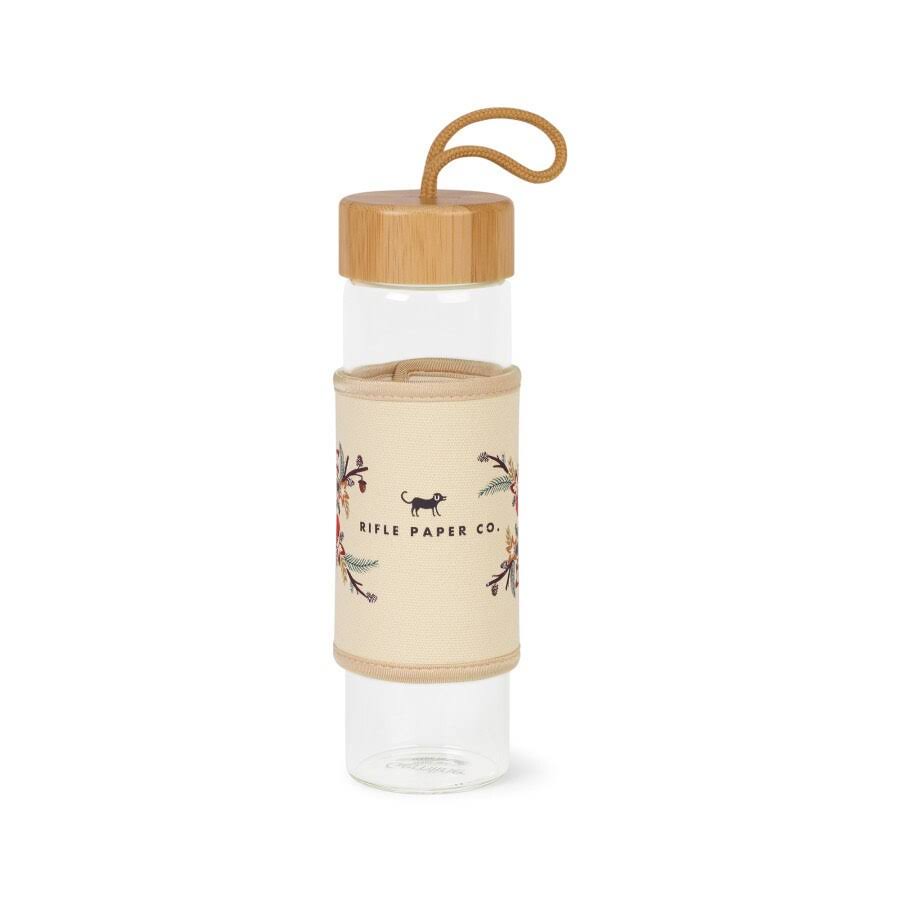 18.5 oz Printed Bamboo Glass Bottle Y17117