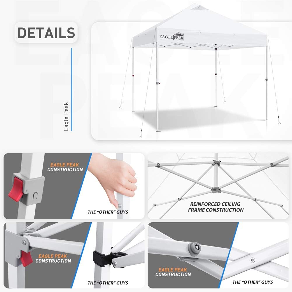 10' x 10' Heavy Duty Commercial Pop Up Canopy Tent Shelter L978721