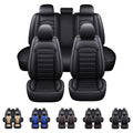 Black Waterproof Pu Leather Full Set Car Seat Covers N6914