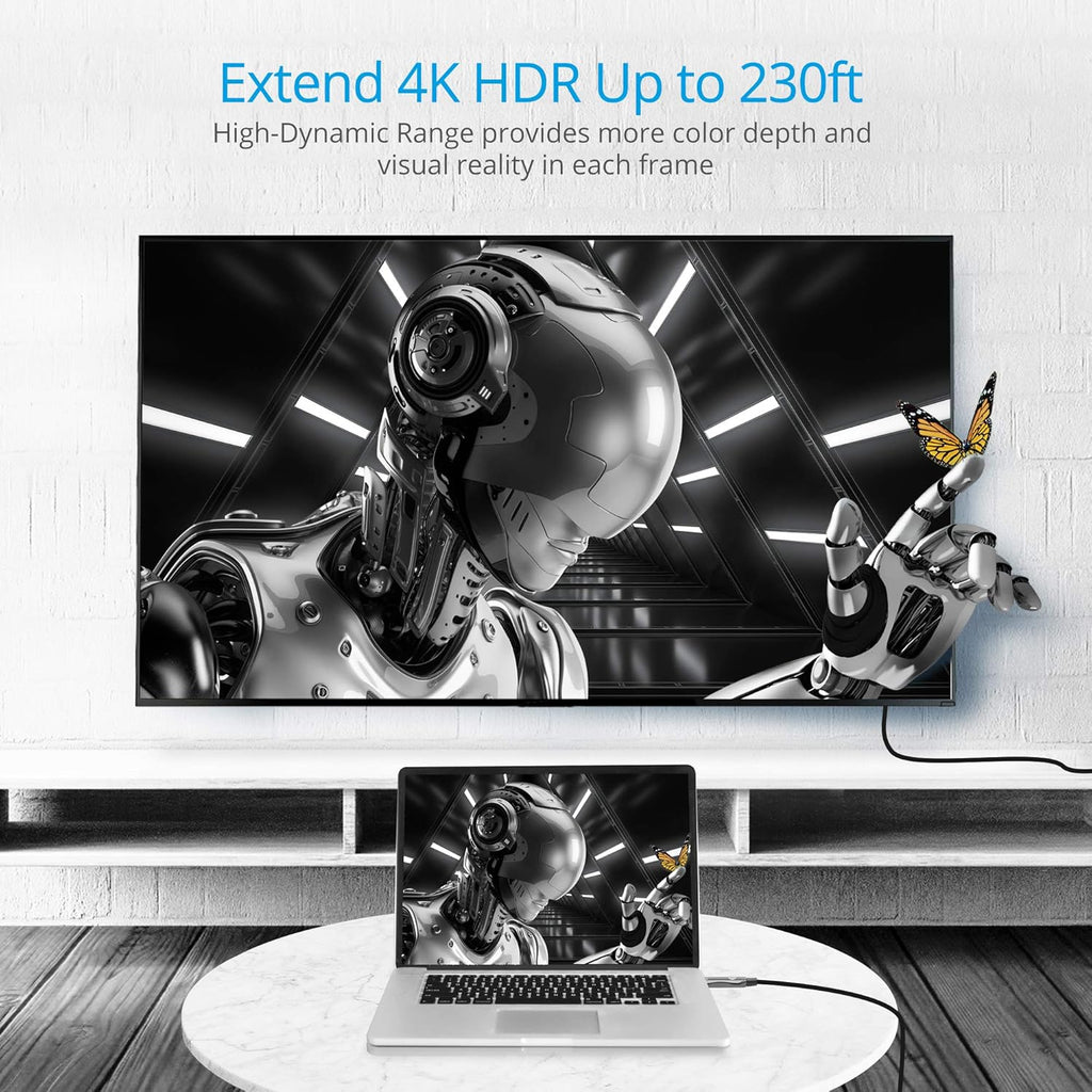 4K HDMI 2.0 Extender Balun Over CAT6 Ethernet Cable X933127