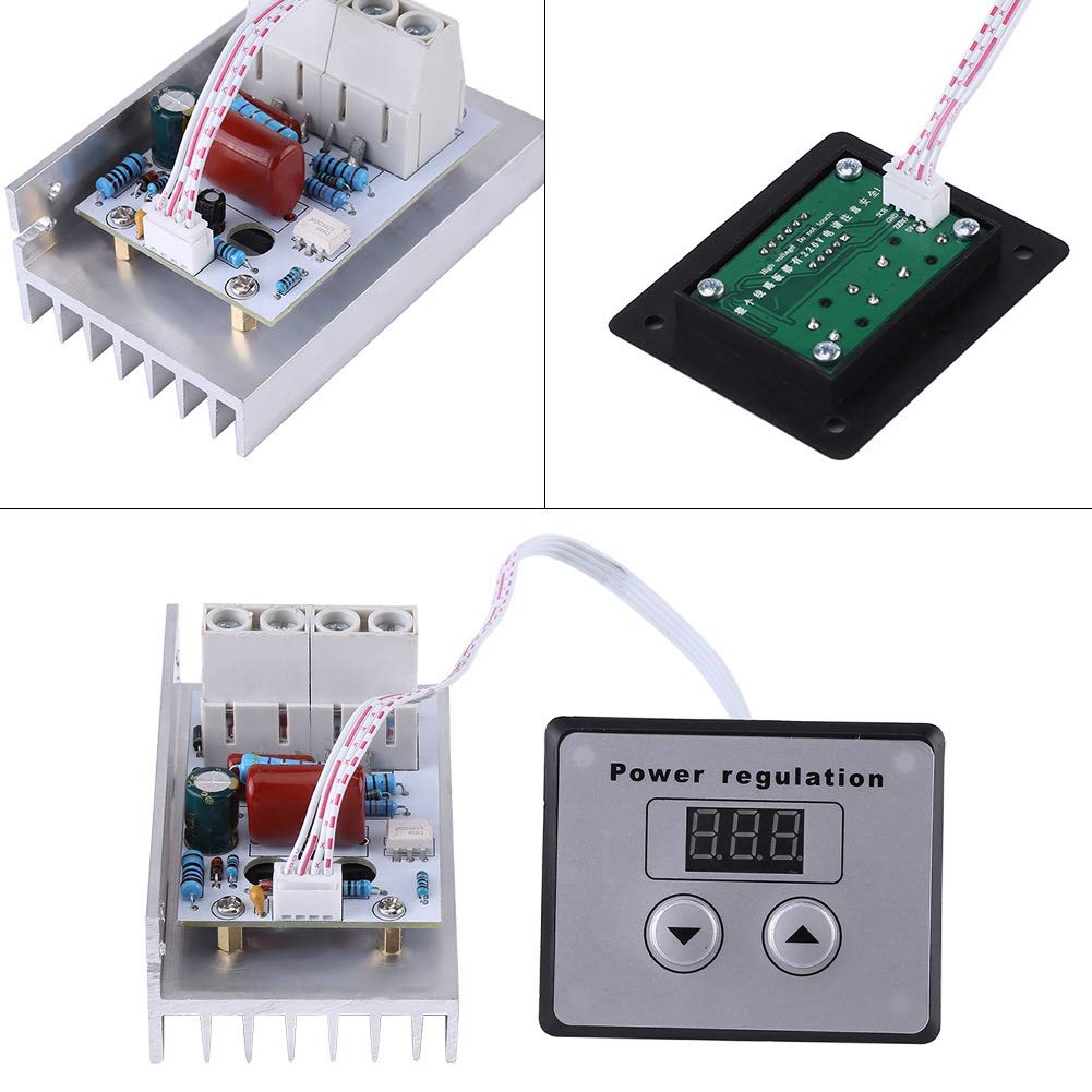 10000W SCR Digital Voltage Regulator AC 220V 80A Pack of 2 B828226