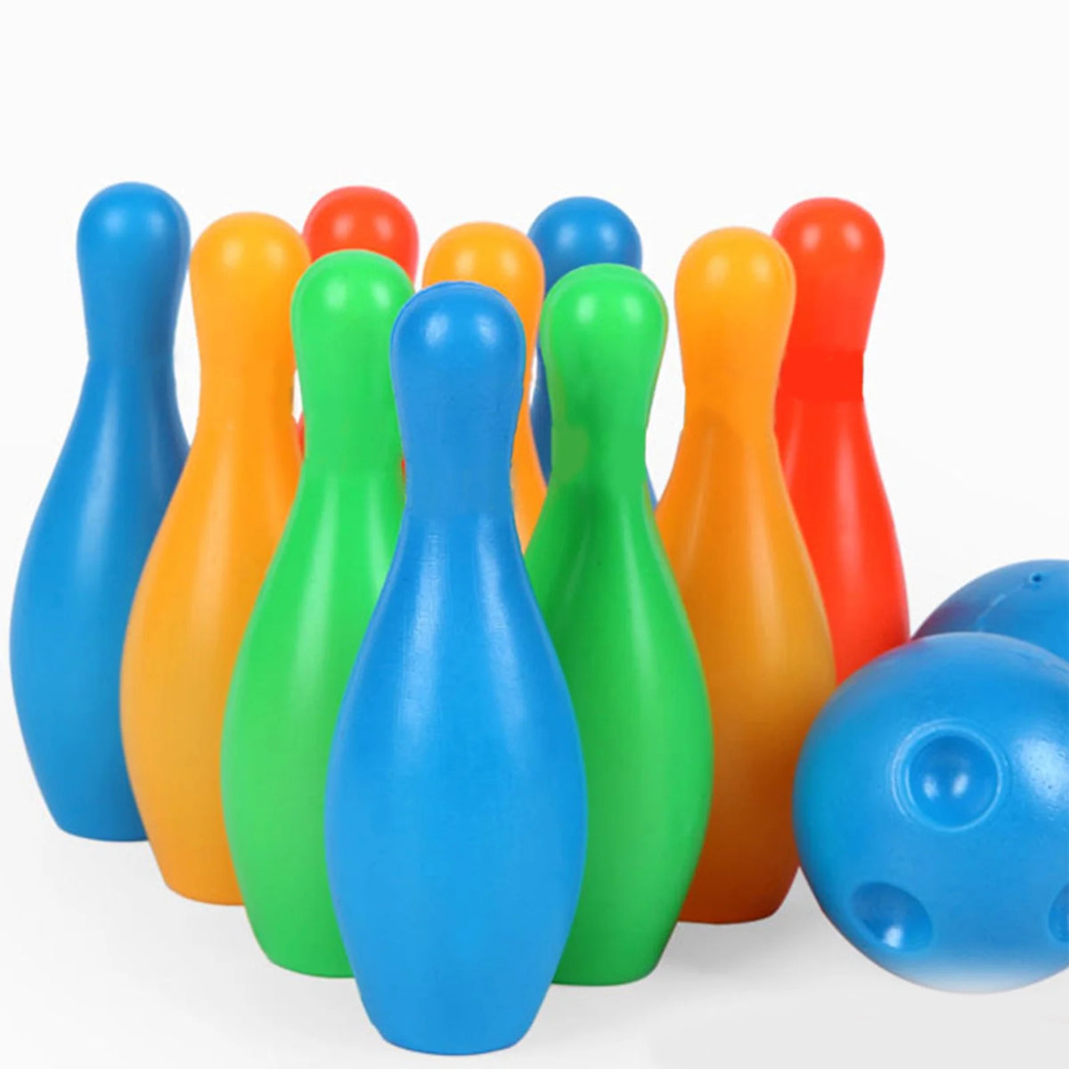 12Pcs/Set Solid Color Bowling Game Toy L117668