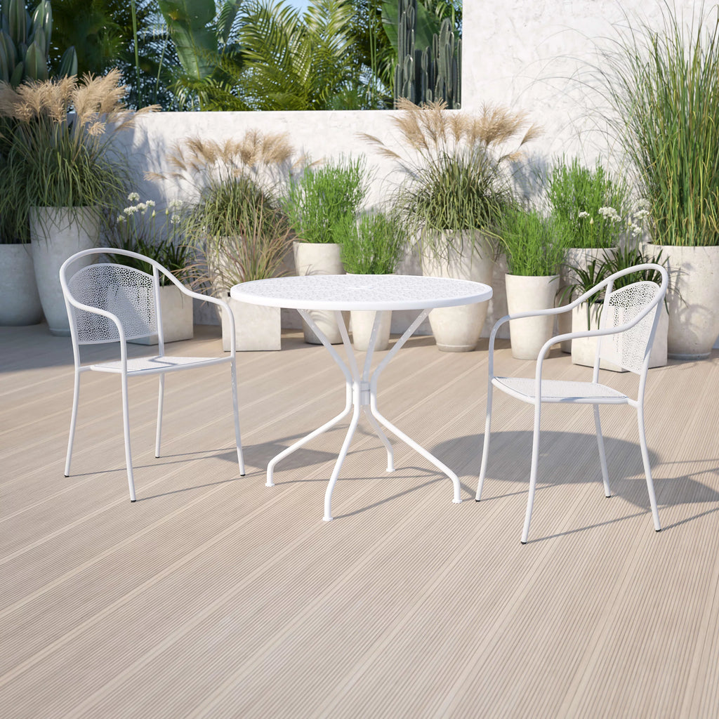 Gold Indoor-Outdoor Steel Patio Table F9090