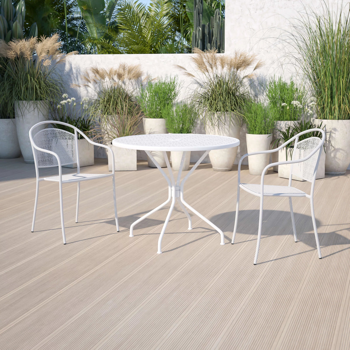 Gold Indoor-Outdoor Steel Patio Table F9090