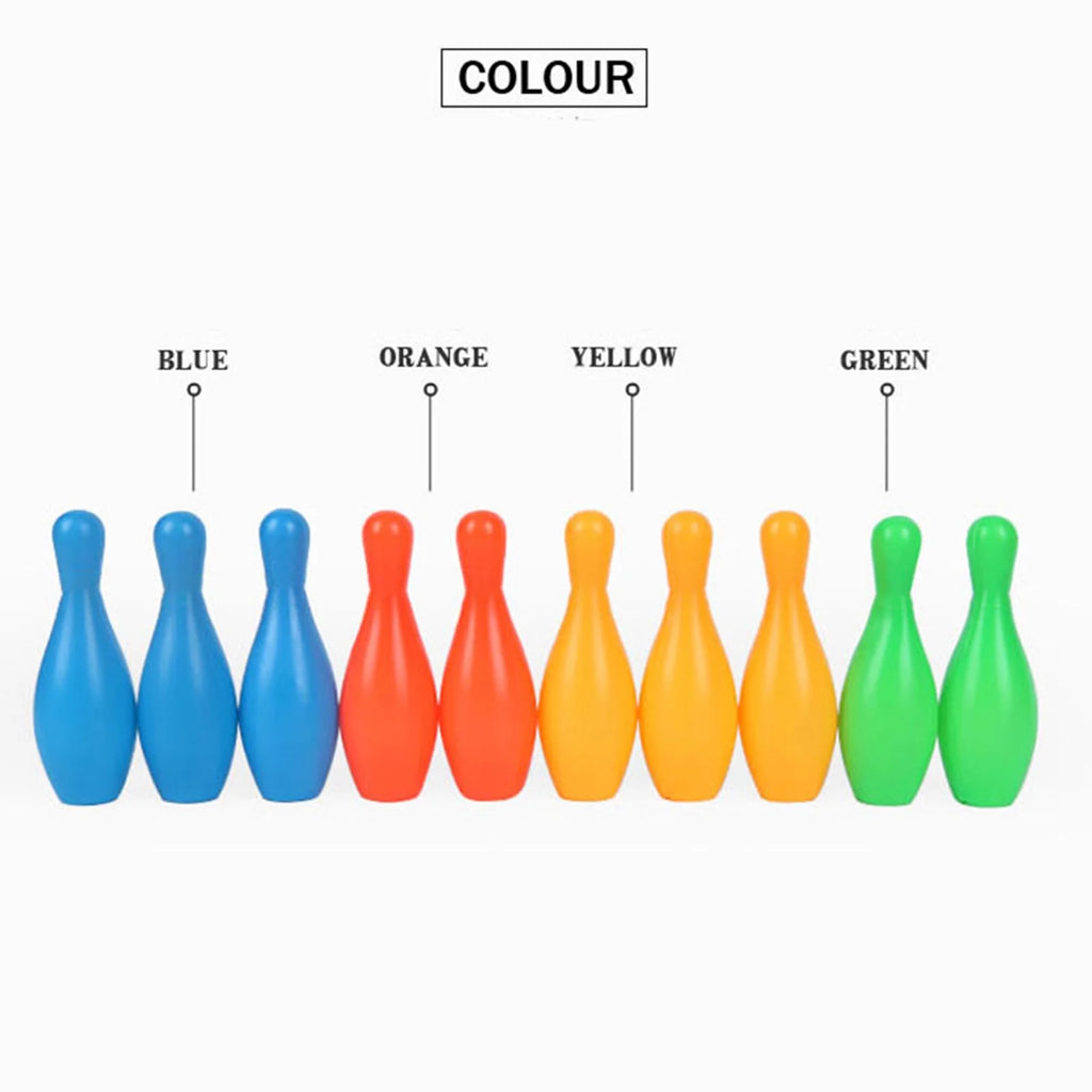 12Pcs/Set Solid Color Bowling Game Toy L117668